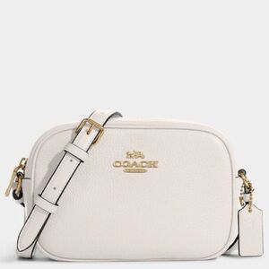 Coach Mini Jamie Camera Bag in Chalk and Gold.